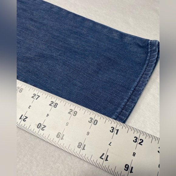 Gap 1969 Always Skinny Dark Wash Lightly Distressed Jeans Size 31/12R #1145 - Picture 11 of 11